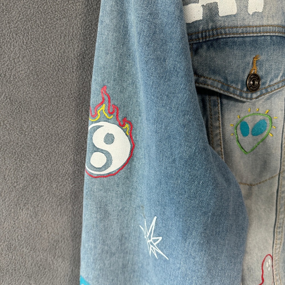 Brooklyn Cloth Mens Denim Jacket XL Blue Jean Trucker Savage‎ - Picture 7 of 16